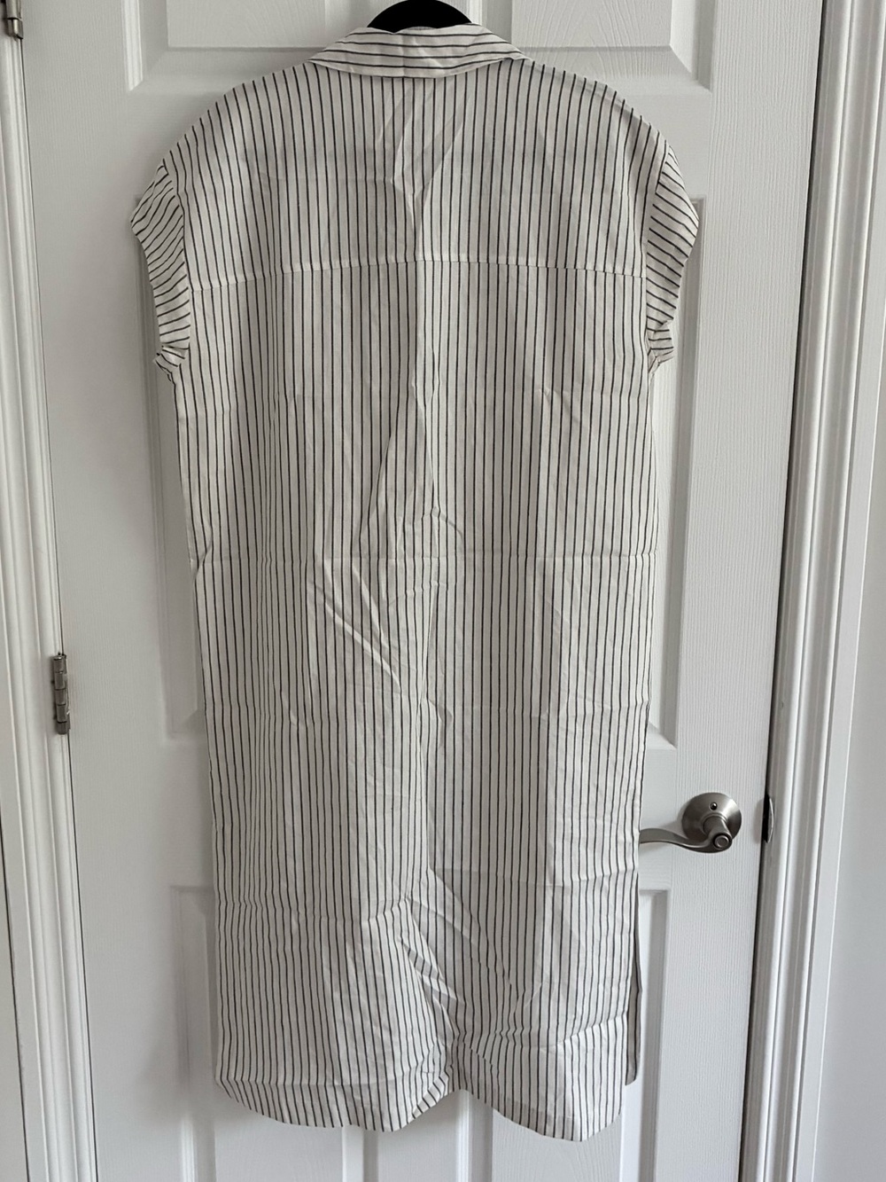 Calia Swim Coverup Dress Yucatan Stripe Ivory Linen Blend Button Down NWT Medium - Picture 9 of 15